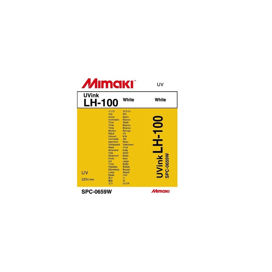 LH100  INK UV LED RIGID white 200ML